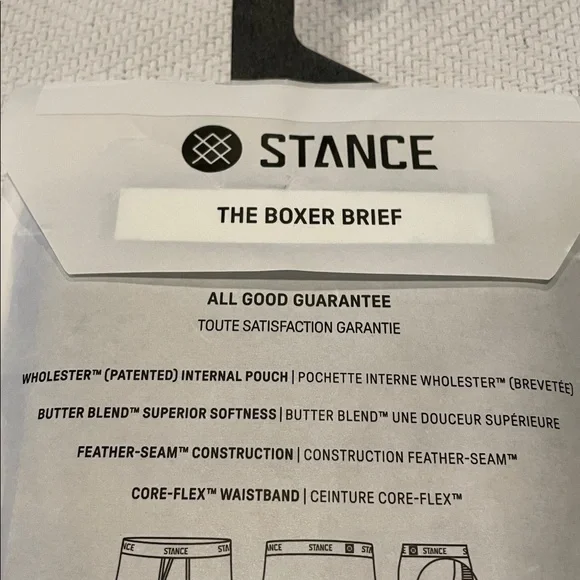 NWT Stance Mens Butterblend Wholester Pouch Black Boxer Briefs, Size Medium - Picture 4 of 6